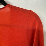 Massimo Dutti Womens Orange Open Cardigan Sweater Silk Cotton Blend Size XS Photo 3