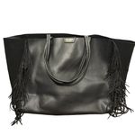 Victoria's Secret Victoria secret faux leather large tote with fringe Photo 2