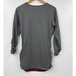 Sundance  Velvet Ruched‎ 3/4 Sleeve Tunic Top Round Neck Jersey Shirt Size M Photo 3