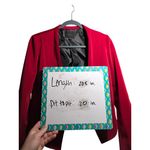 Aryn K Women's Medium Red Casual Blazer Jacket Open-Front Lined 20x20.5 Career Photo 6