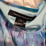 French Connection  Gretha Hallie Blue Ruffle Floral Top Photo 3