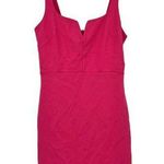 4SI3NNA hot pink fuchsia sleeveless mini dress v bar square neck party size XS Photo 0