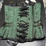 NWT Charmian Corset Jacket Belt Bag Set Emerald Green Lace Size Medium Photo 7