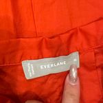 Everlane  Woven PJ Top Boxy Button Down Drop Shoulder Long Sleeves Orange M Photo 5