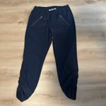 Athleta Navy Blue Aspire Ankle Pant Size 4 Joggers Track Pants Zip Pockets Photo 7