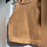 Free People FP Movement Ribbed Halter Top Tank Size XSmall Small Tan Photo 2