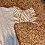 Umgee  Tunic Top Striped‎ Bell Sleeves Casual Comfy Dress Blue Small Photo 1