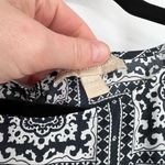 Banana Republic Paisley Printed‎ Career Blouse Top Shirt medium bandana print Black Photo 2