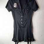 Spirit  Halloween M Chick Cop Sexy Handcuff Garters Outfit Costume Mini Dress Photo 0