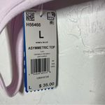 Adidas NWT  Asymmetric Top Light Purple Size Large Photo 2