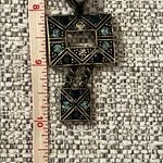 Lia Sophia Vintage  Azteca Blue Rhinestones Rope Necklace Photo 4