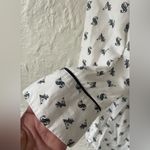 Victoria's Secret Victoria’s Secret black white signature logo cotton modal blend sleep shirt; M Photo 2