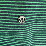 Lululemon Avenue Pullover Sweatshirt SZ 8 Hyper Strip Cozy Funnel Neck Cotton Blue Size M Photo 5