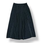Nasty Gal Black White Polka Dot Midi Skirt Size M nwot Vintage Style Flowy Photo 0