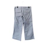 BCBGMAXAZRIA  Light Blue Cotton Tie Waist Straight Leg‎ Cropped Pants Size 8 Photo 2