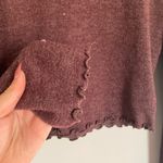 Out From Under Cropped Purple Long Sleeve Top Size Large Photo 5