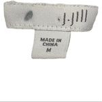 J.Jill White Blue Green Striped Long Sleeve Long Line Knit Crochet Cardigan Top Photo 5