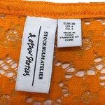 & Other Stories & Other Stories Lace Midi Dress Women’s Size 4 Asymmetrical A-Line Short Sleeve Photo 6