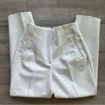 ZARA Crisp White Women's Trousers Pants Photo 0