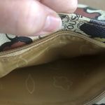 Tous  Crossbody Handbag Multi~Color Front Zipper Pocket Logo Charm Tan Green Rust Photo 8