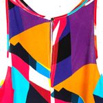 Karen Millen  Womens Abstract Woven Shell Top Sleeveless Round Neck Multi 10 Photo 10