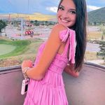 Chelsea & Violet Pink Bow Mini Dress Photo 0