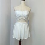 Iris basic   White Lace Romper  Size Small‎ Photo 3