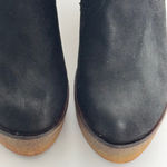 Nicole Miller Olivia Miller Women's Black/Brown Faux Suede Wedge Boots Size 7 Photo 1