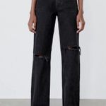 ZARA Ripped Wide Leg Jeans Photo 0