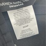 Carmen Marc Valvo  Bikini Top Small Swim Beach Black Wrap Twist Beach Resort NWT Photo 12