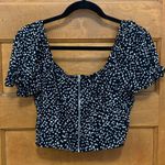 Leith Cropped Spotted Blouse Photo 1