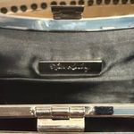 Kate Landry  Navy Blue Satin Clutch/Shoulder Bag Photo 3