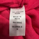 Denim‎ 24/7 Crinkle Dress Fuschia Women's Medium Sleeveless Button Front Rayon Size L Photo 3