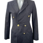 Derek Lam 10 Crosby Women's Black Long Sleeve Peacoat Blazer Suit Jacket Size 2 Photo 0