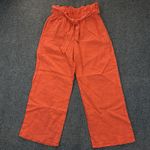 Anthropologie NWT  Amadi Women's Orange/Red Wide Leg Pants - Size M Photo 0