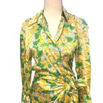 ZARA Retro Satin Wrap Mini Dress Sz XS Photo 3