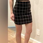 Forever 21 NEW Grid Striped Black Skirt Set S Photo 0
