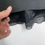 Vtge Daymor Womens 100% silk Black Elegant V neck Ruffle Layered Dress Sz 4 Maxi Photo 10