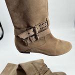 BCBGeneration BCBG Generation Cristina taupe tan Buckle Tall Boots Suede Leather US 9 Photo 8