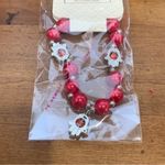 D'Bello Accessories Evil Eye Charm Good Luck Protection Red Beaded Bracelet Silver Photo 1