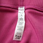 Alo Yoga NWT Ribbed High-Waist 7/8 Blissful Legging in Raspberry Sorbet S Photo 3