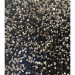 Alex Marie NWT Lia Sequined Crew Neck Short Sleeve Stretch Velvet Black Bls MD Photo 8