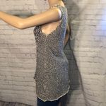 CAbi Black White Tape Yarn Tank Top Tunic Loose Fit Oversized XS Photo 4