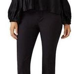 Elizabeth and James  Black Nolita Satin Off Shoulder Top Photo 0