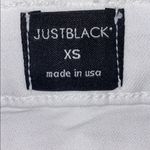 Just Black  Button Down White Jean Skirt Photo 3