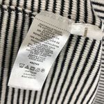 Loft Ann Taylor  Womens Sweater Boat Neck Ruffle Sleeve Striped Black White L Photo 4