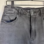 American Eagle Outfitters Stretch Black Denim Straight Jeans Size 8 Short Photo 2