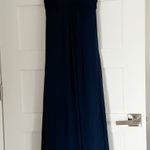 B Darlin Navy Blue Chiffon Formal Dress Photo 0