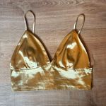 SheIn gold v-neck going out top Photo 0