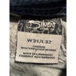 Silver Jeans Suki Surplus Straight Med Wash Low Rise Embroidery Size 31/32 Logo Photo 5